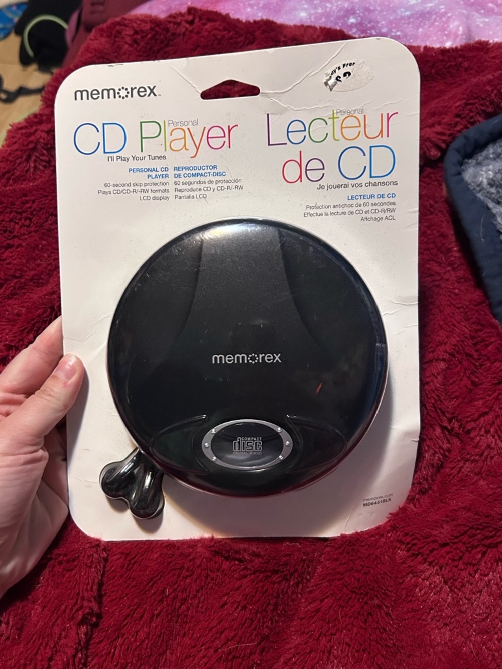 Unopened vintage Black Portable CD Player - Personal Disc Player